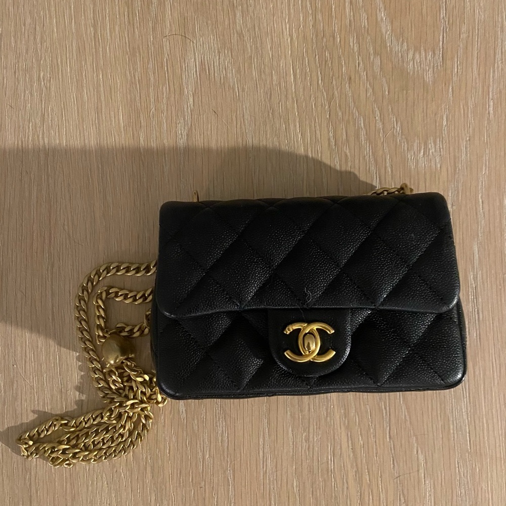 Chanel Black Quilted Leather Bag
